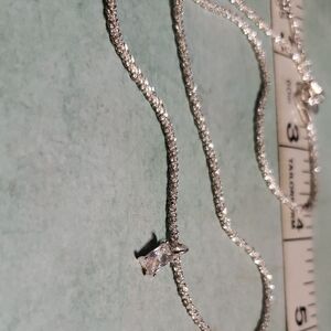 Source Unknown Dazzling Silver Necklace